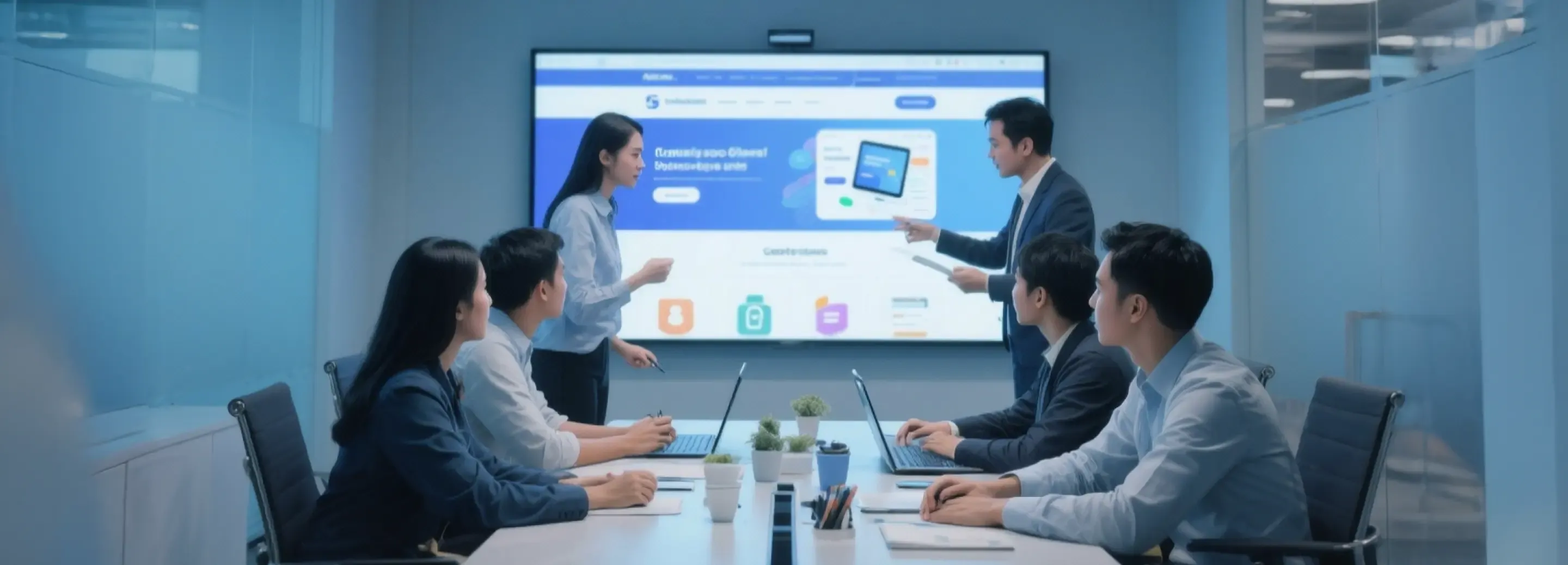 A hand pointing to a search bar, symbolizing Trinergy’s expertise in enhancing online business visibility through SEO strategies.