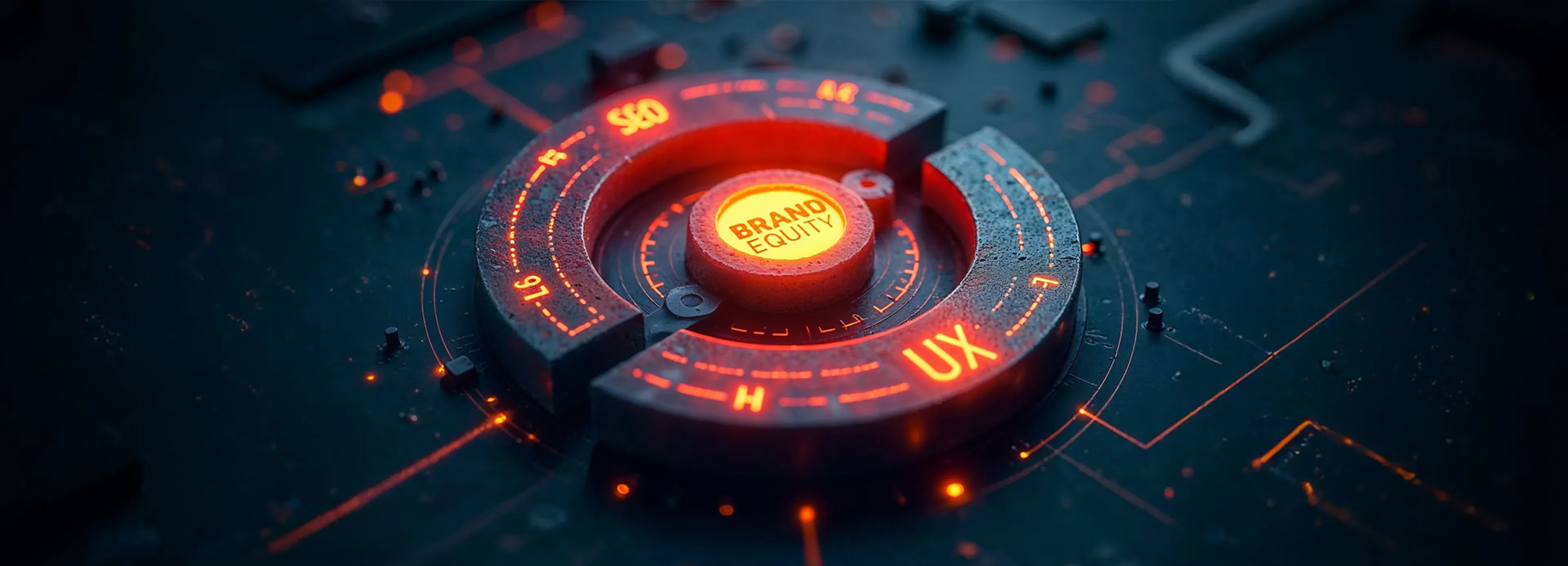 A hand pointing to a search bar, symbolizing Trinergy’s expertise in enhancing online business visibility through SEO strategies.