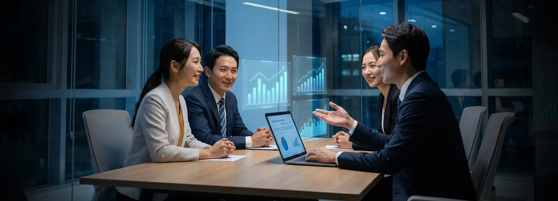 Digital transformation in customer experience with AI integration, secure web and mobile apps, and seamless customer engagement.