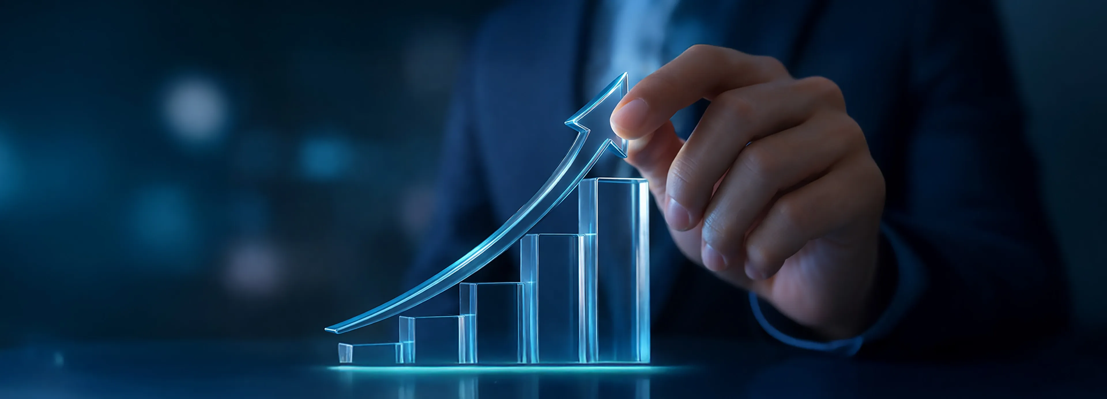 Illustration representing scalable business software, cloud architecture, microservices, and digital transformation for growth