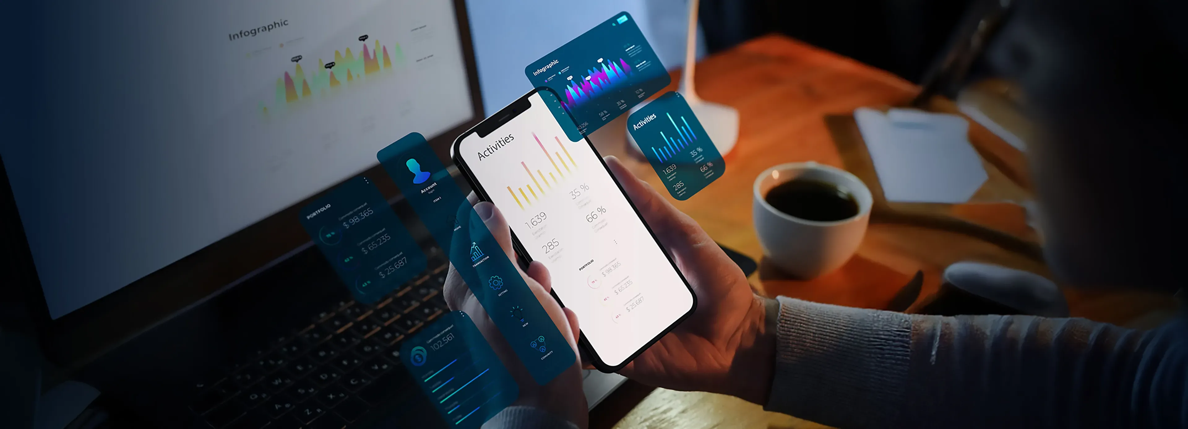 Overview of mobile app performance monitoring showing key metrics, tracking tools, analytics, and security features to optimise app speed, stability, and user experience.