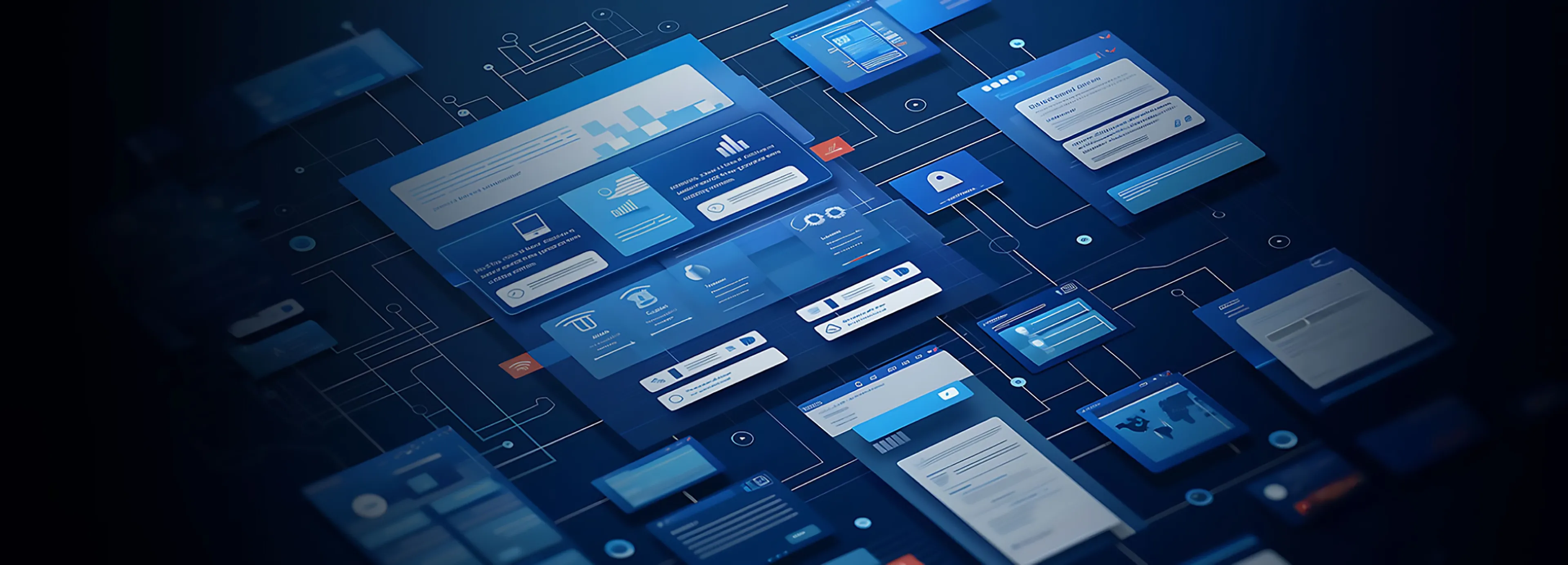 Illustration of scalable software architecture with cloud, microservices, frontend and backend supporting growing users and performance.