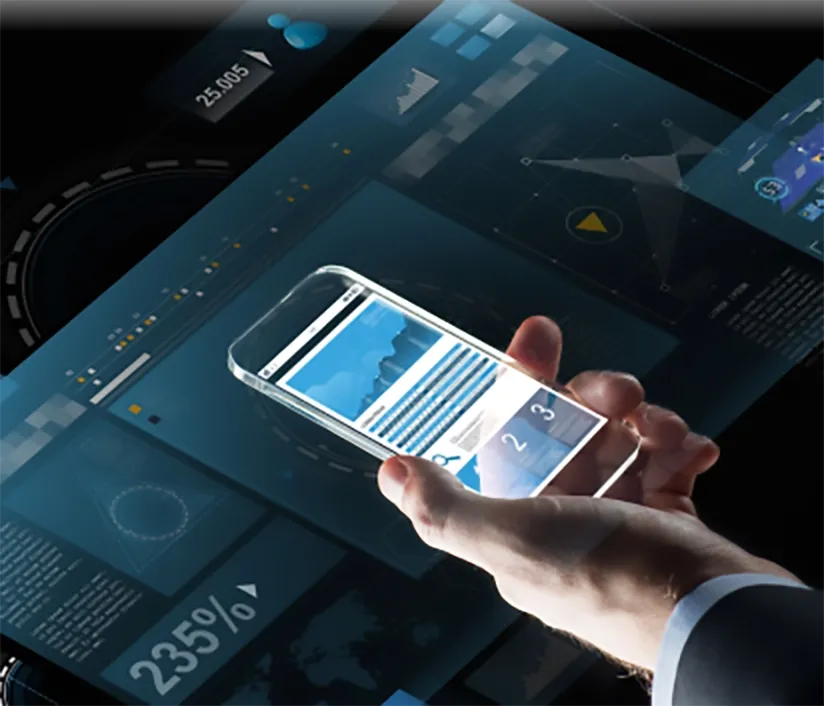 Diagram showing the mobile app development lifecycle from planning and design to development, testing, deployment, and post-launch maintenance for secure, scalable apps.